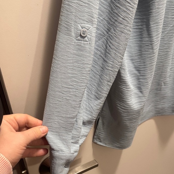 🆕 Hilary Radley Sky Blue Casual Button Down Shirt. XL. NWT!💥💥 - Picture 4 of 6